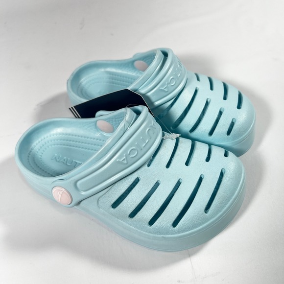 Nautica Other - Nautica River Edge Toddler Clogs Size 9 Real Aqua Blue KA3607G Water Shoes NEW